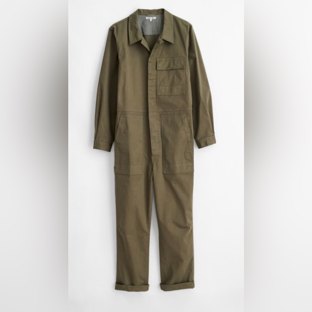 Alex Mill Field Jumpsuit in Chino - Olive